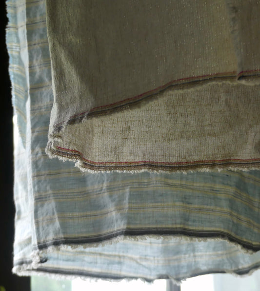 Shimmery beige linen lantern