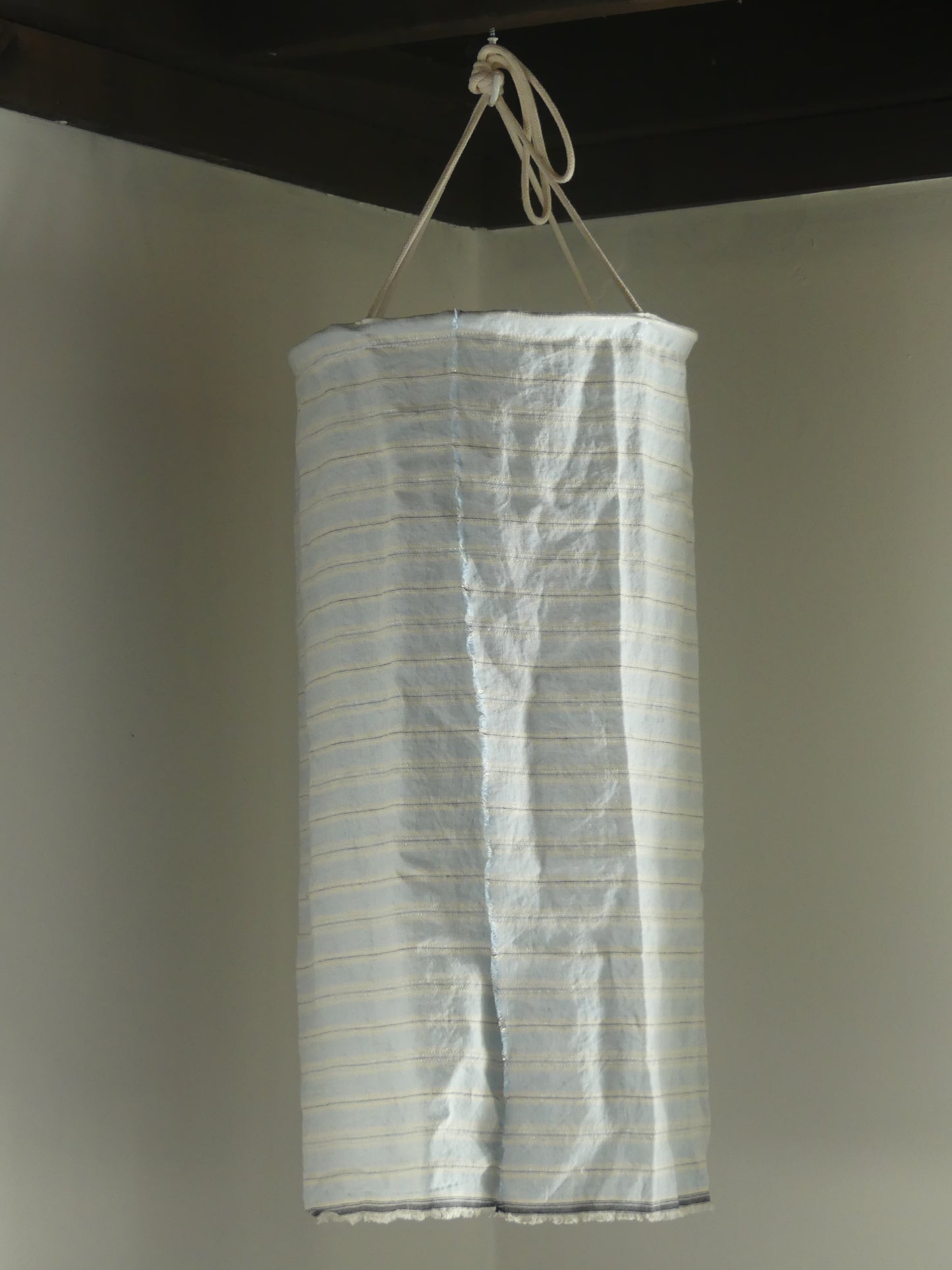 Pale blue and silver lantern