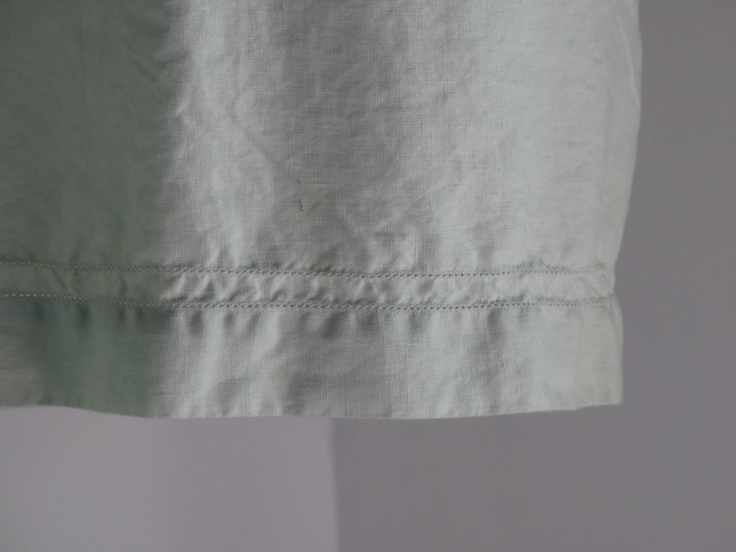 Pale olive linen lantern