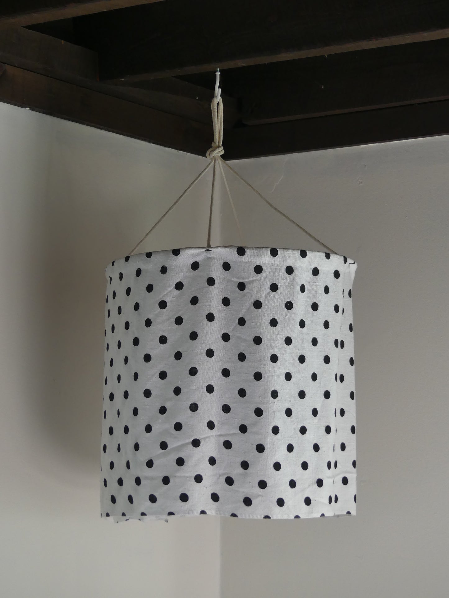White polka dotted lantern