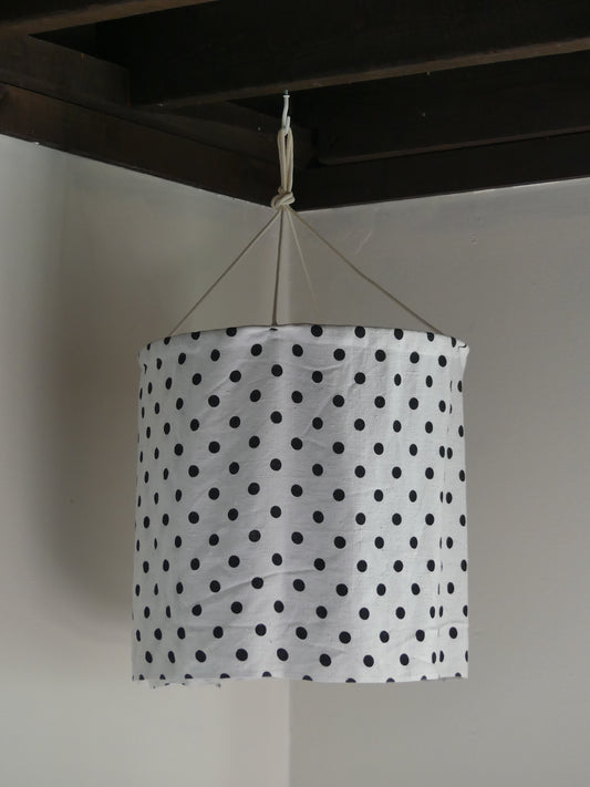 White polka dotted lantern